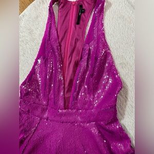 Jay Godfrey purple sequin dress
